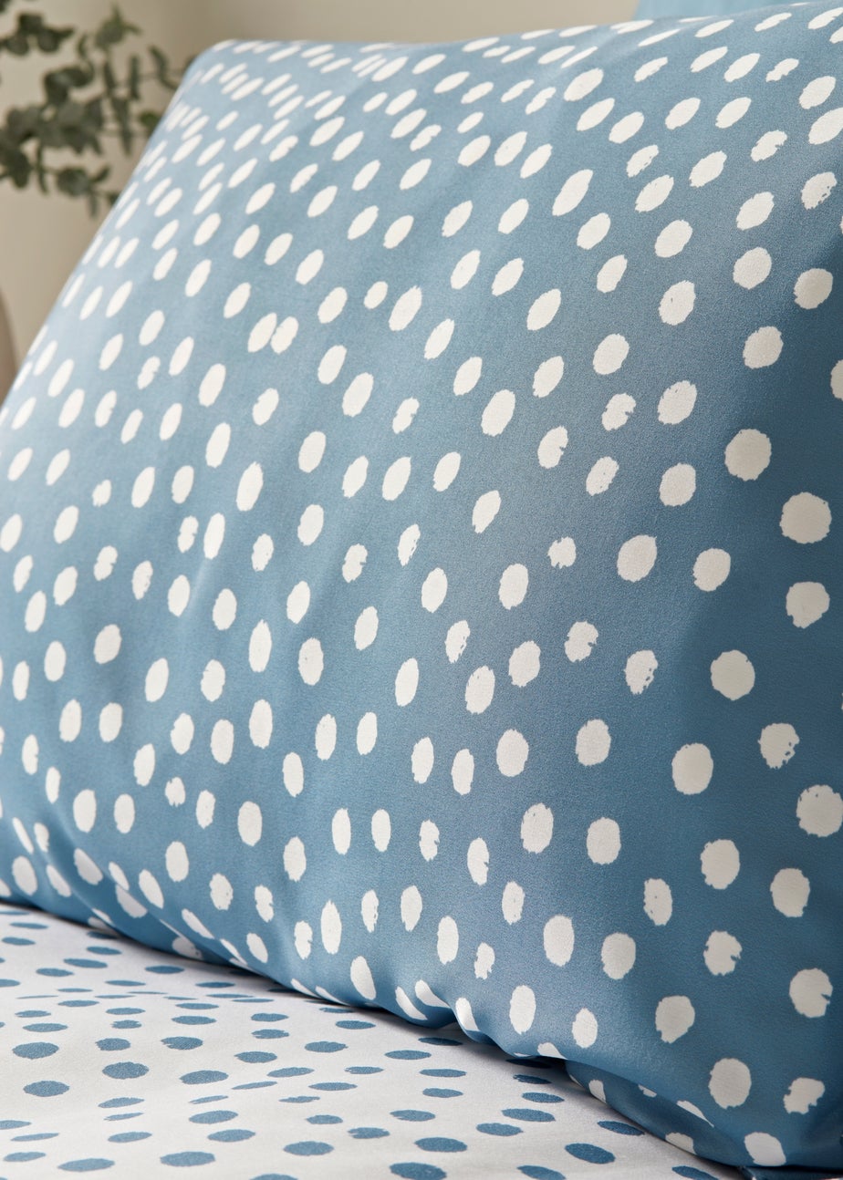 Blue Polka Dot Duvet Set
