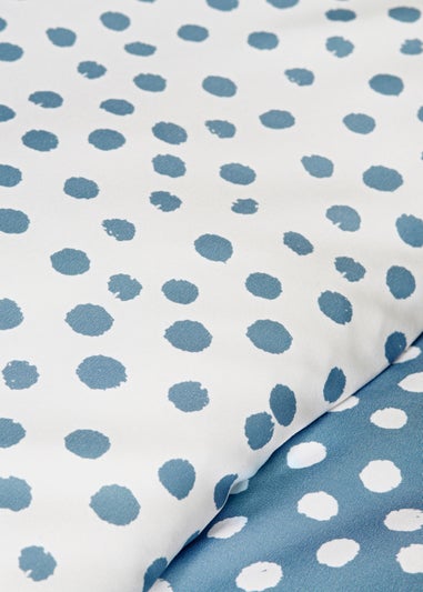 Blue Polka Dot Duvet Set
