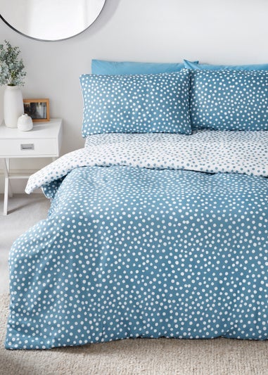 Blue Polka Dot Duvet Set