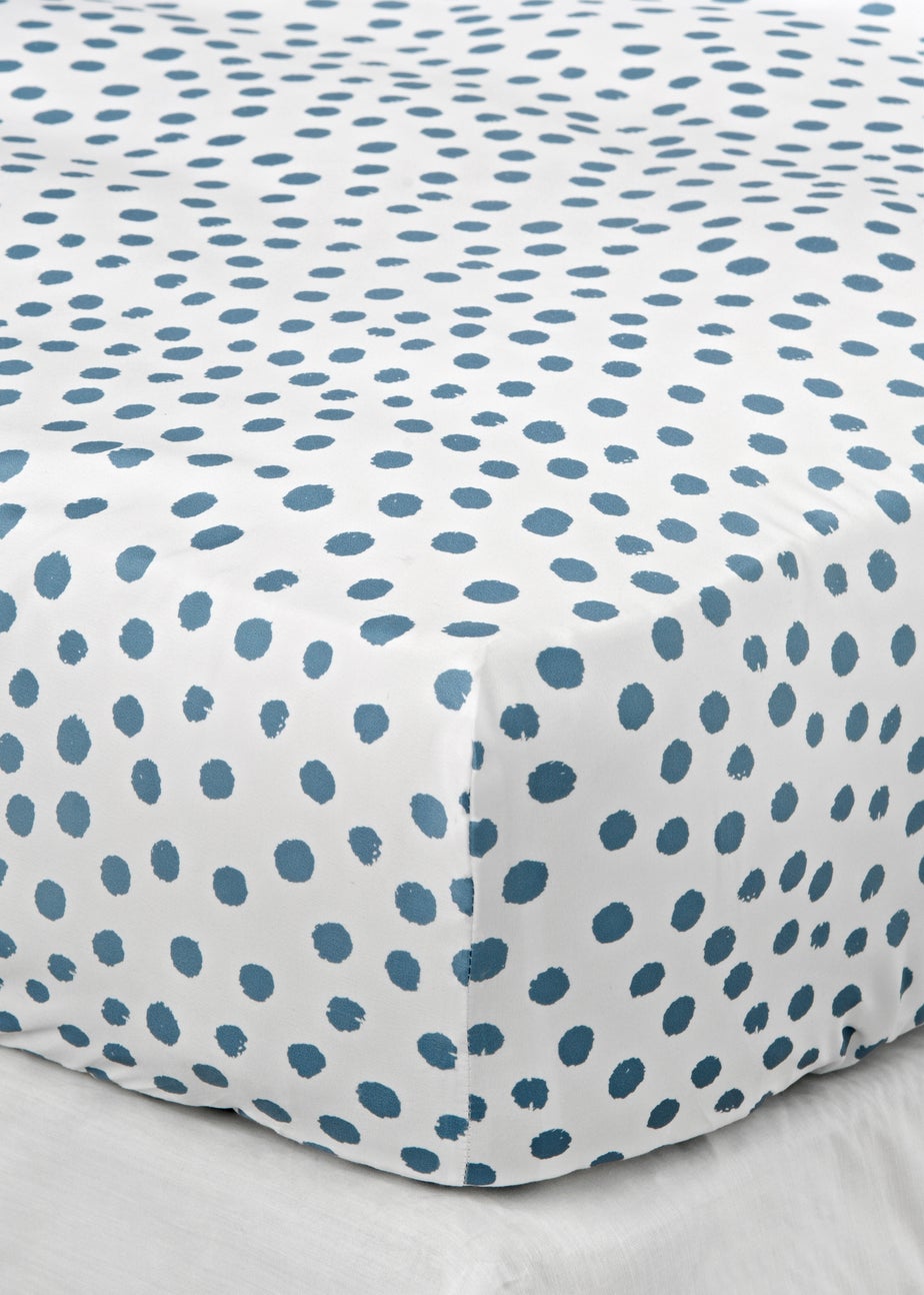 Blue Polka Dot Duvet Set