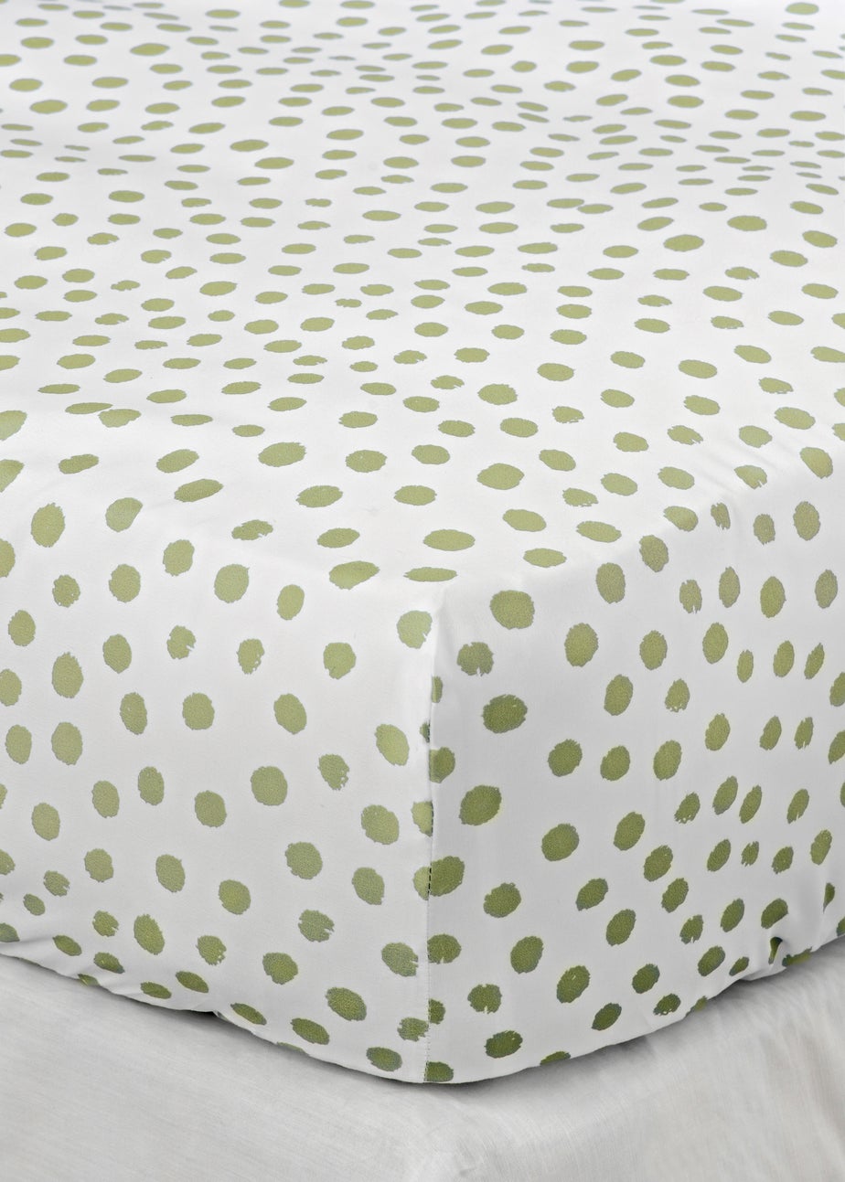 Green Spot Print Duvet Set