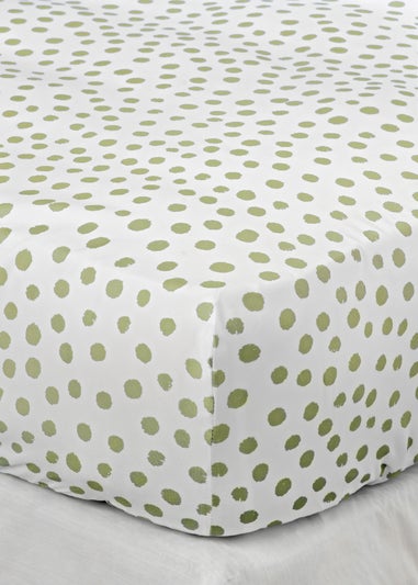 Green Spot Print Duvet Set