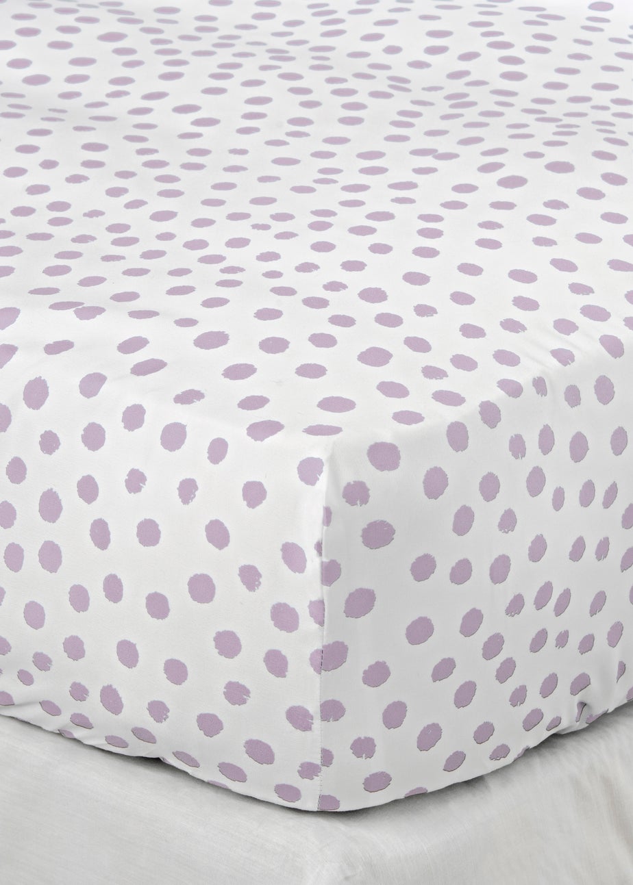 Lilac Spots Print Duvet Set