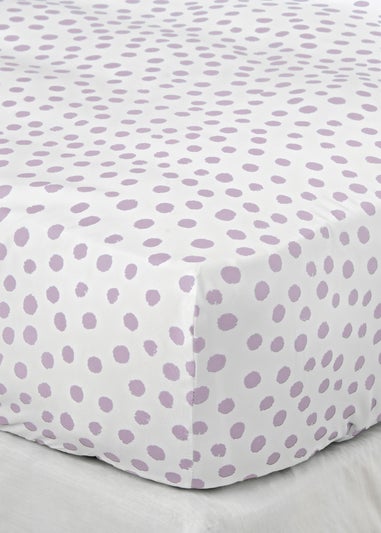 Lilac Spots Print Duvet Set