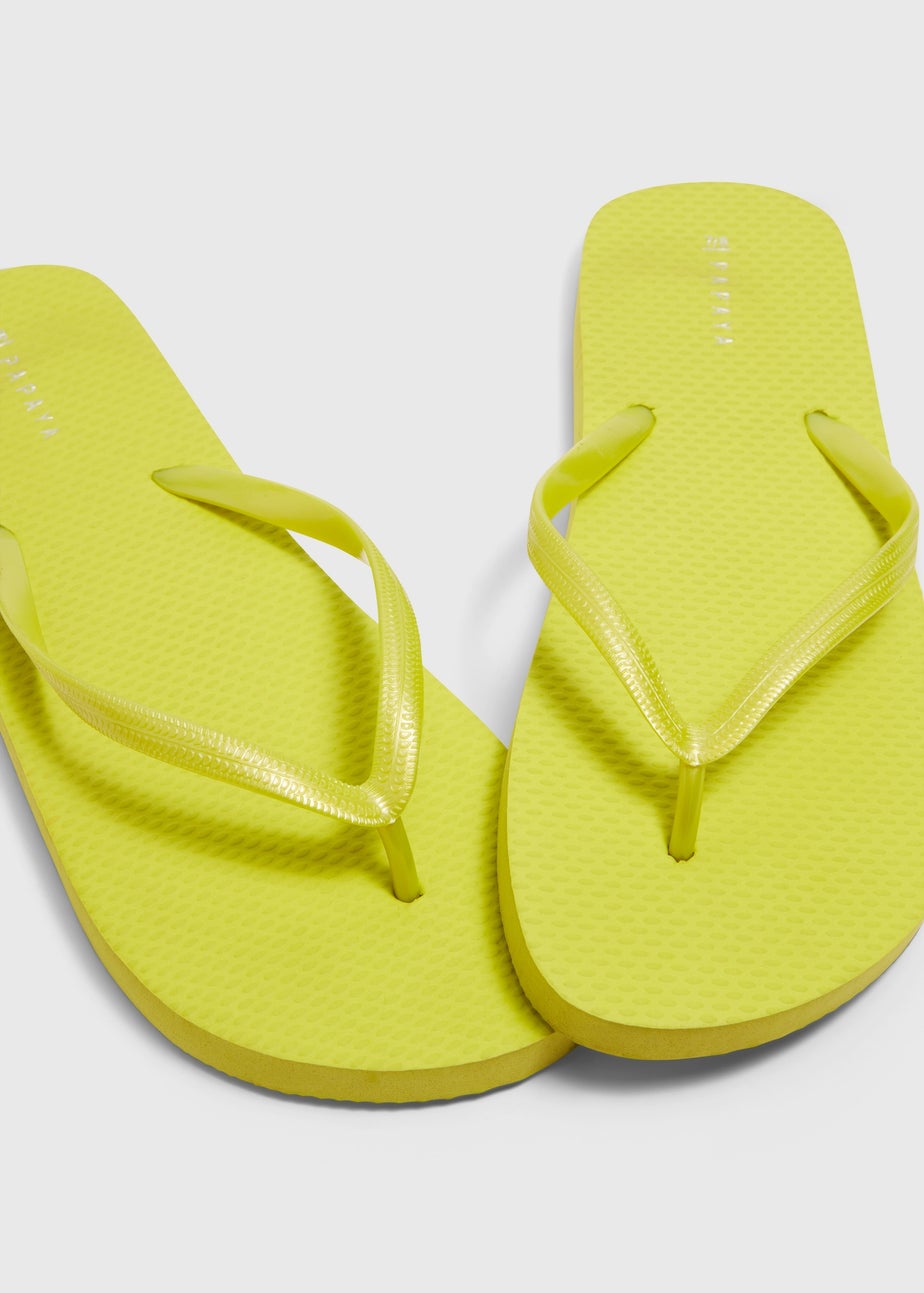 Lime Flip Flops