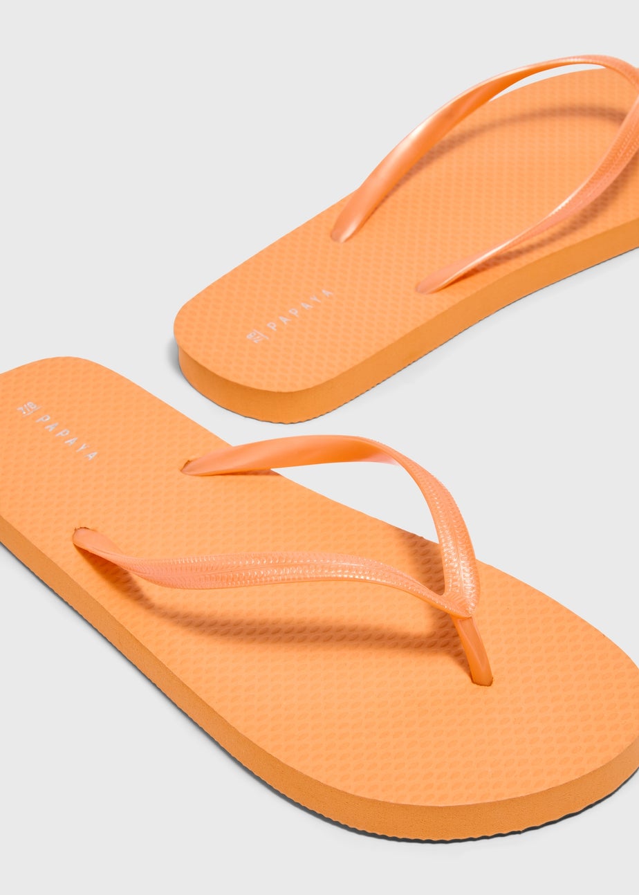 Orange Flip Flops