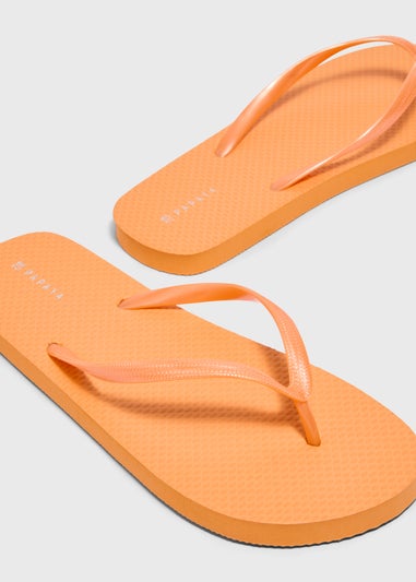 Orange Flip Flops