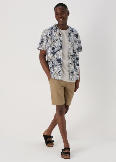Stone Leaf Print Shirt