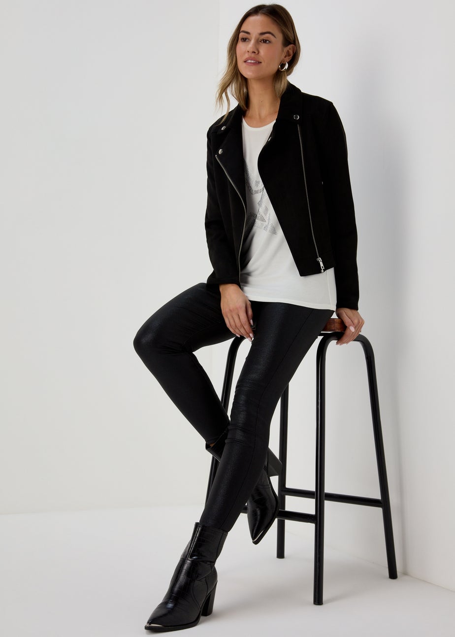 White Glitter Star T-Shirt