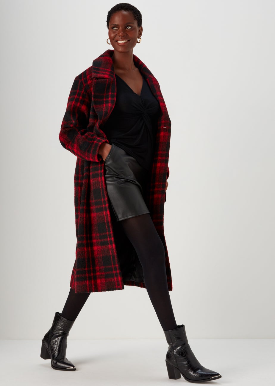 Black Front Knot Top