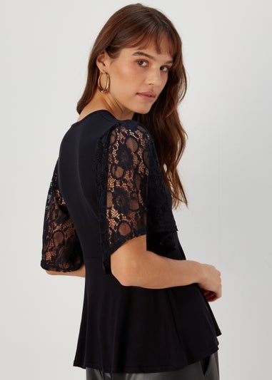 Black Angel Lace Jersey