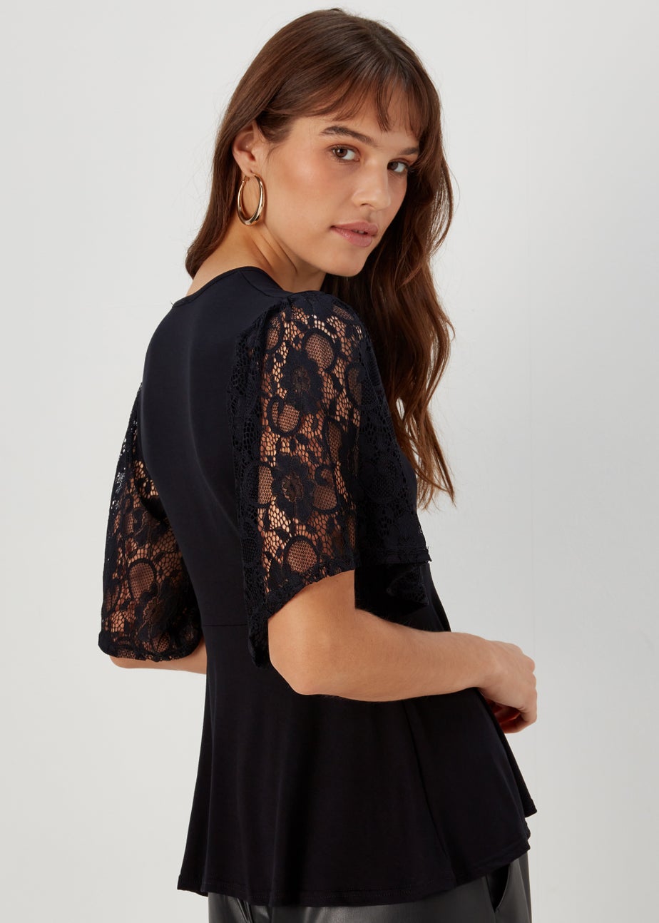 Black Angel Lace Jersey