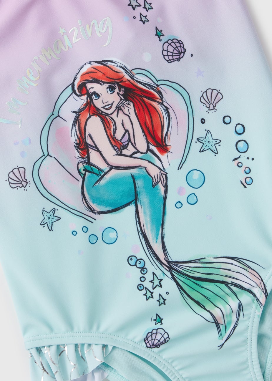 Disney Kids Green Ombre Ariel Swimsuit (1-7yrs)