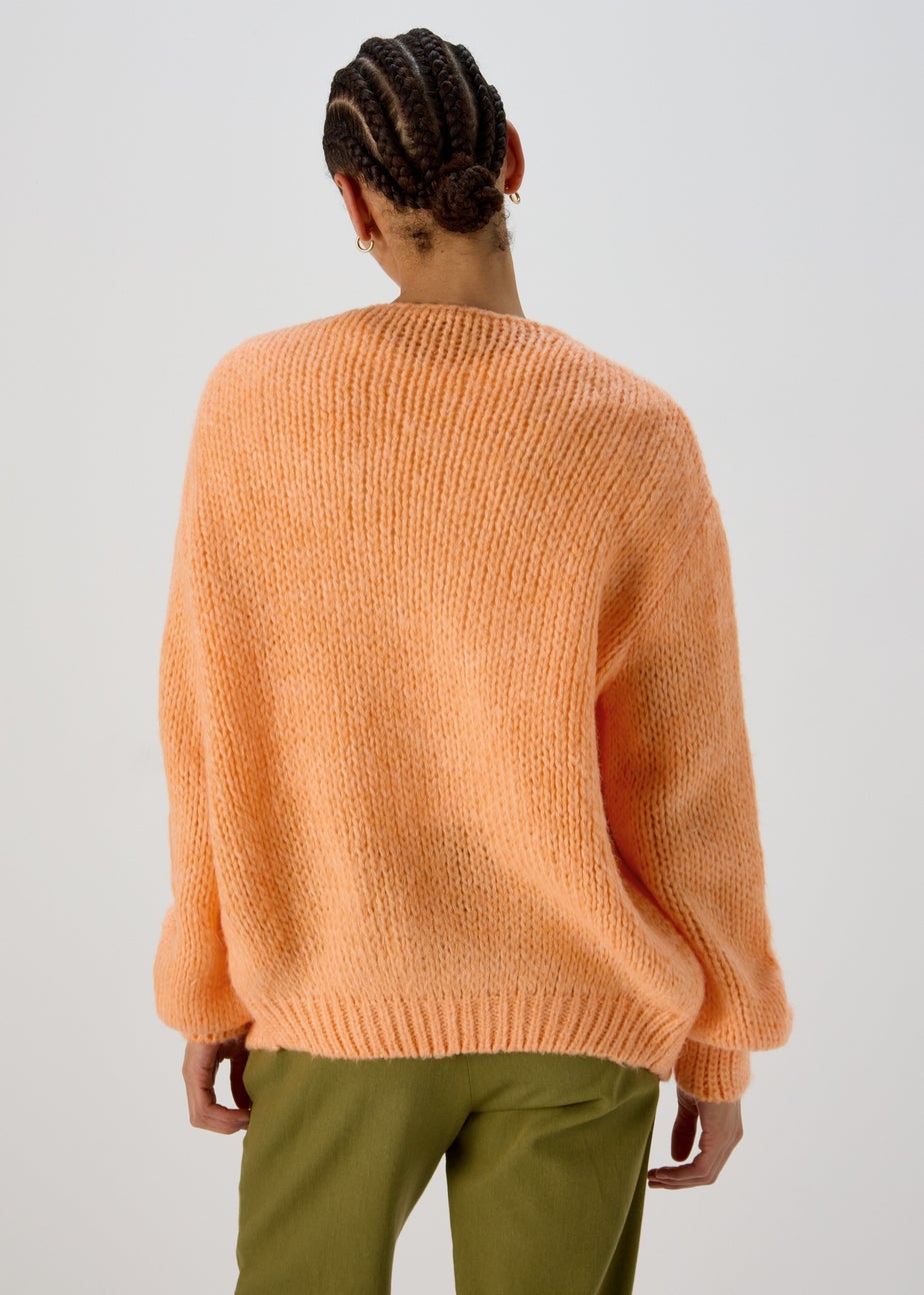 Orange Lofty Cardigan