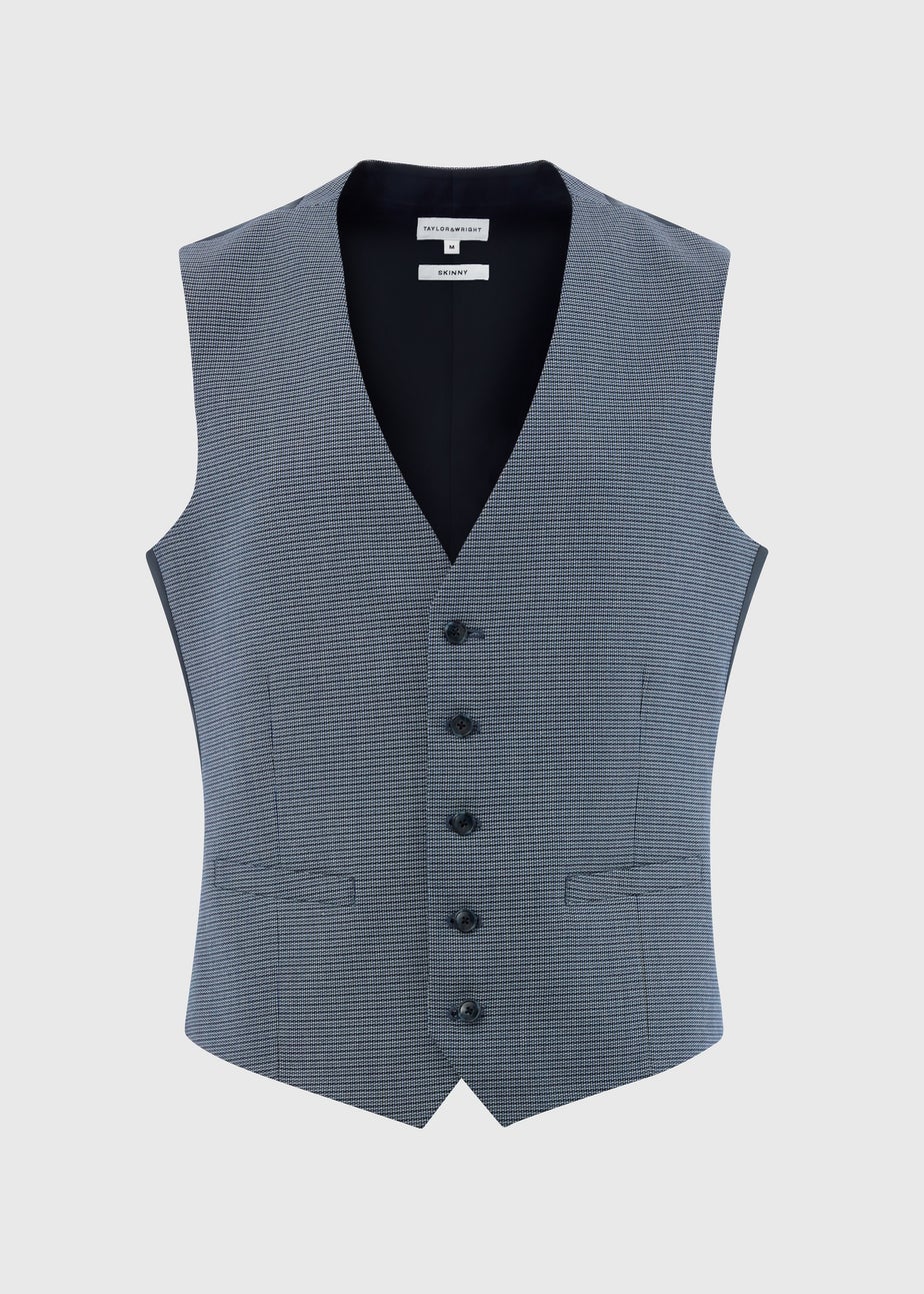 Taylor & Wright Richie Blue Waistcoat