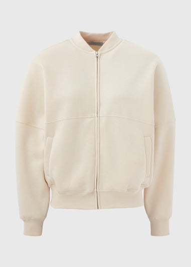 Cream Bomber Jacket