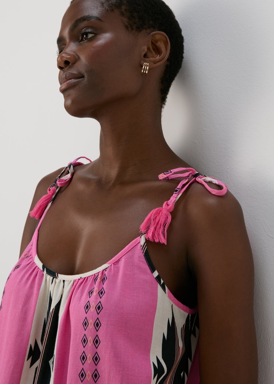 Pink Cami Maxi Dress