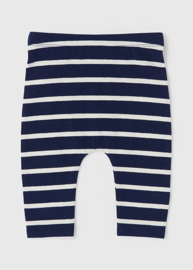 Baby Navy Stripe Leggings (Newborn-23mths)