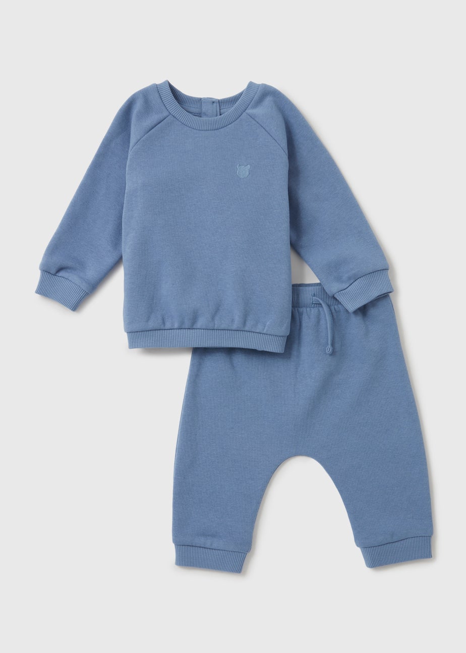 Baby Blue Sweatshirt & Joggers Set (Newborn-23mths)