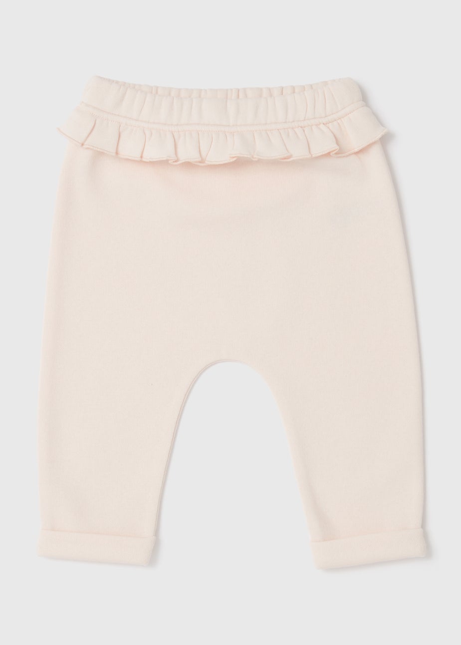 Baby Pink Ruffle Joggers (Newborn-23mths)