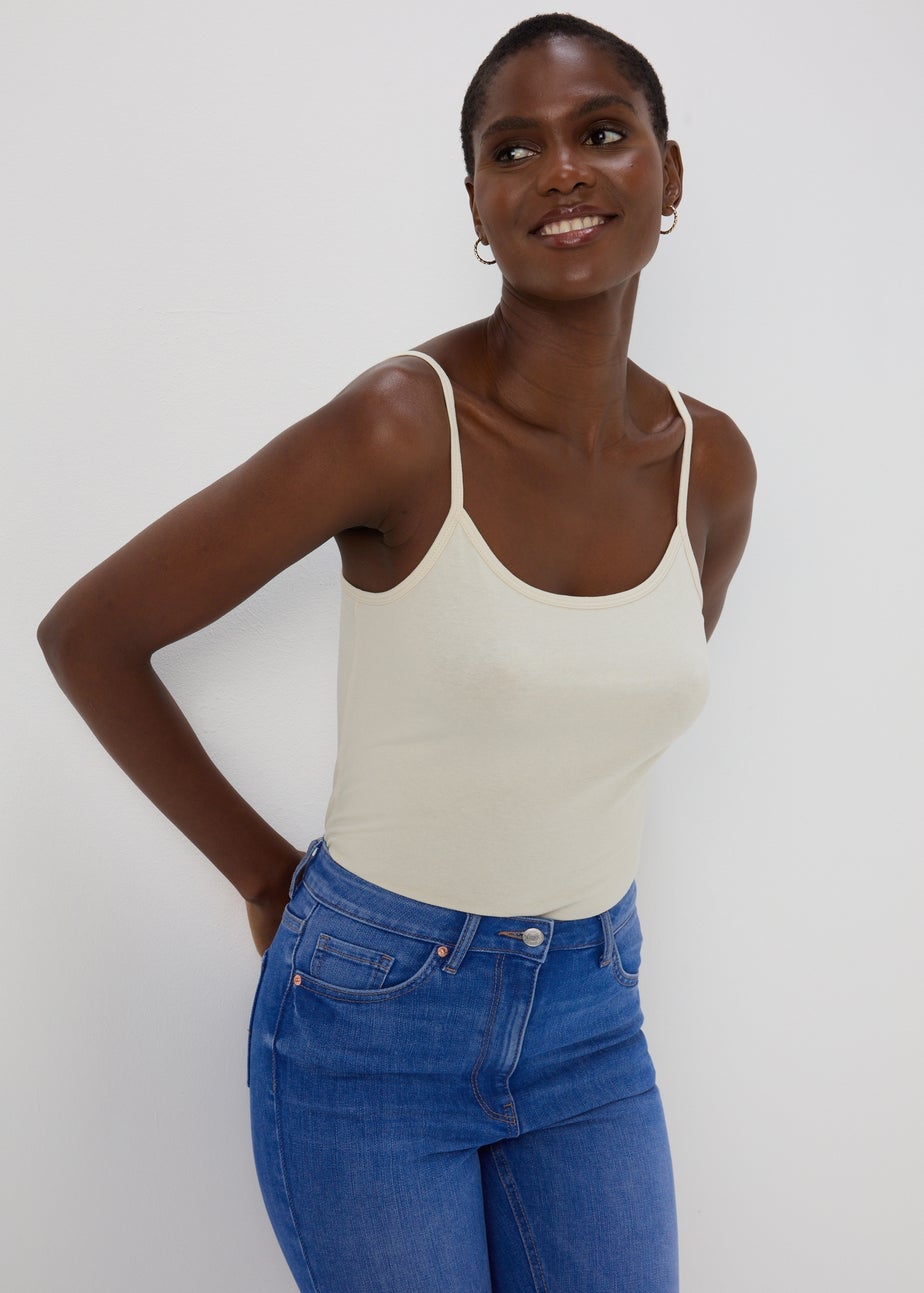 Cream Basic Cami Top