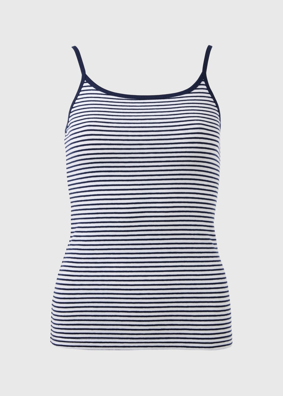 Navy Stripe Cami Top