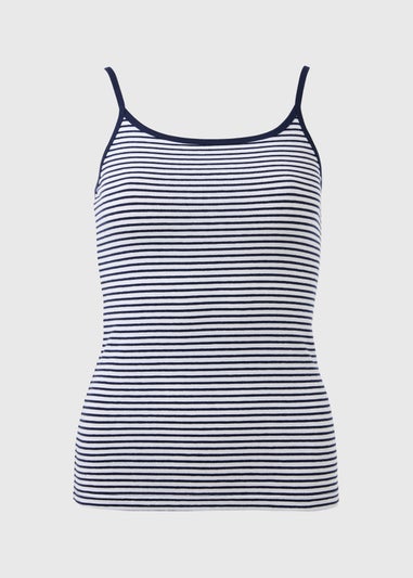 Navy Stripe Cami Top