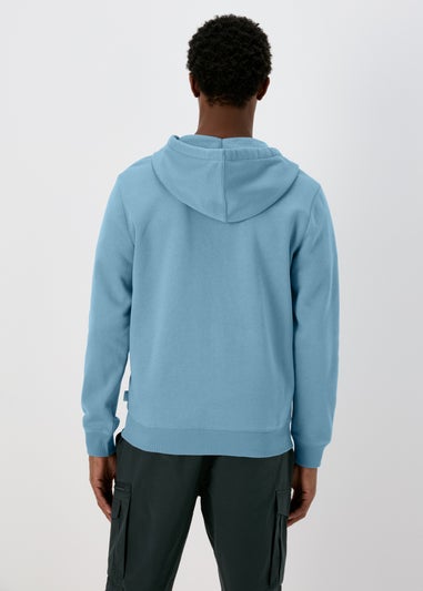 Blue Essential Zip Hoodie