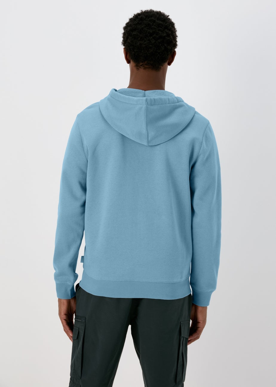 Blue Essential Zip Hoodie