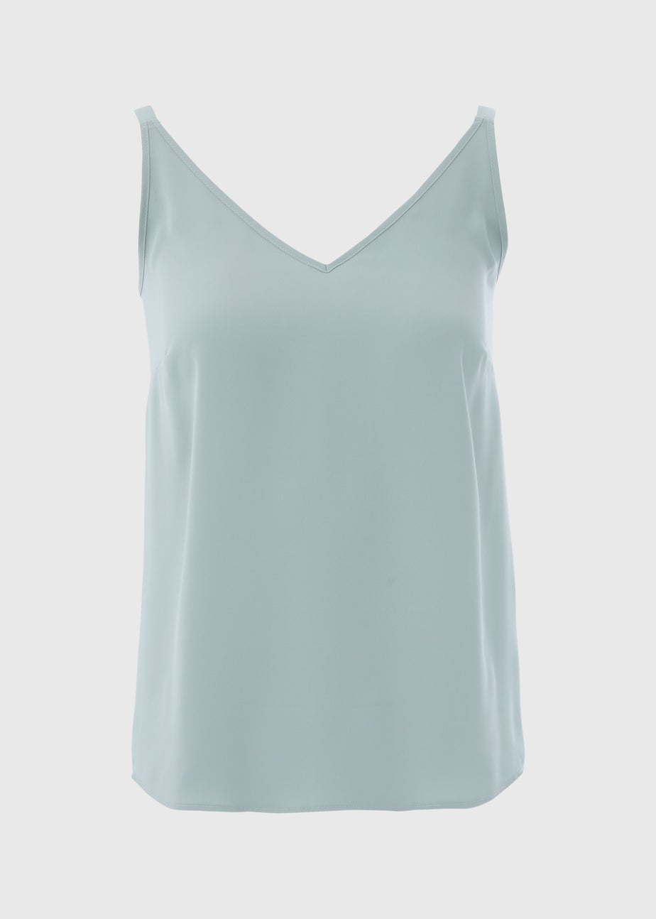 Et Vous Sage Green Plain Cami Top