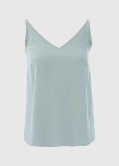 Et Vous Sage Green Plain Cami Top