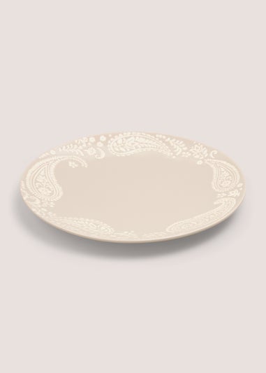 Beige Artisan Wax Dinner Plate