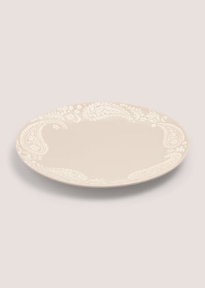 Beige Artisan Wax Dinner Plate