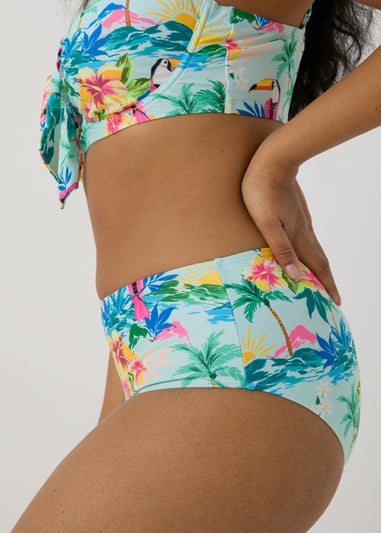 Multicolour D Plus Midi Bikini Bottoms