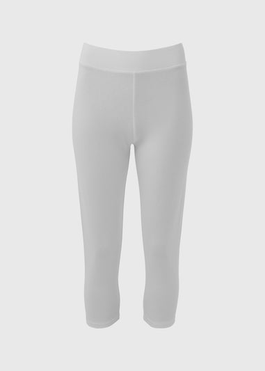 White Cropped Leggings