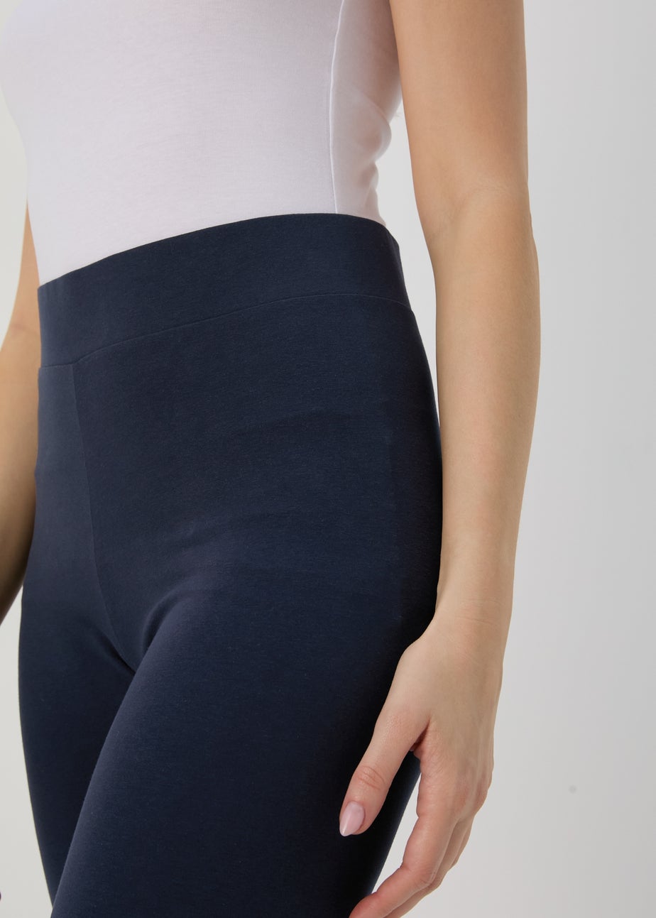 Blue Cropped Leggings