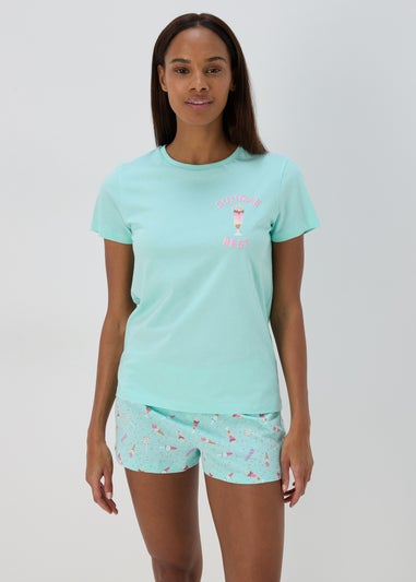Sage Ice-Cream Sundae Pyjama Set