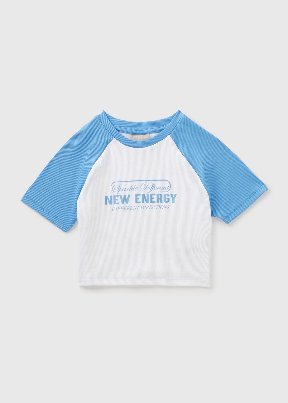 Girls White New Energy White T-Shirt (7-15yrs)