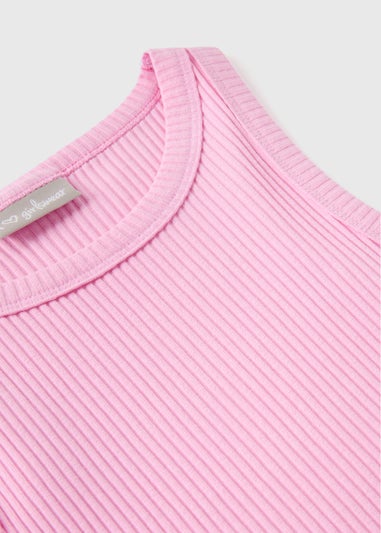 Girls Pink Ribbed Vets (7-15yrs)