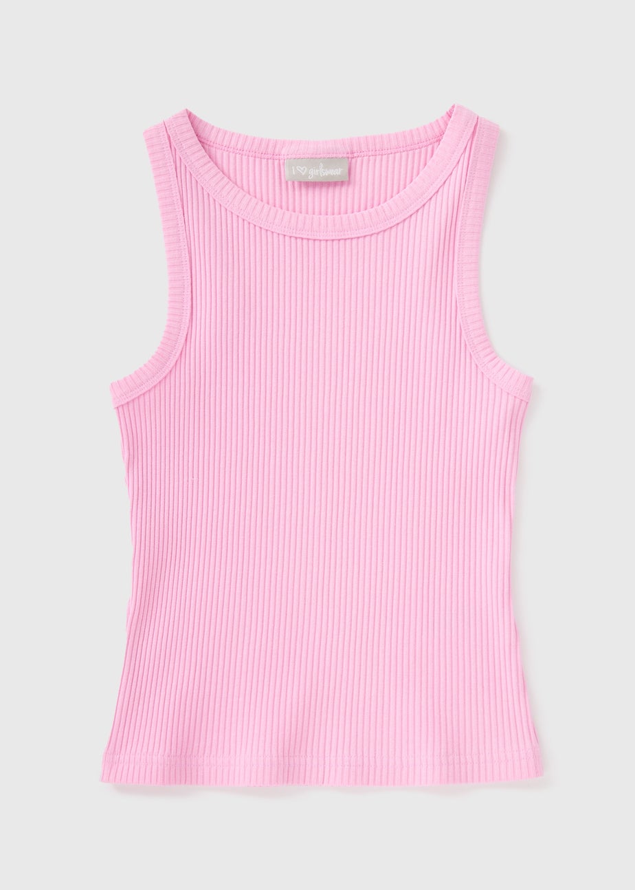 Girls Pink Ribbed Vets (7-15yrs)