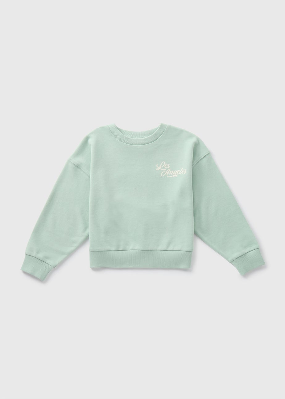 Girls Sage Green Los Angeles Tennis Club Sweatshirt (7-15yrs)