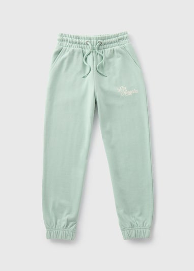 Girls Sage Green Los Angeles Joggers (7-15yrs)