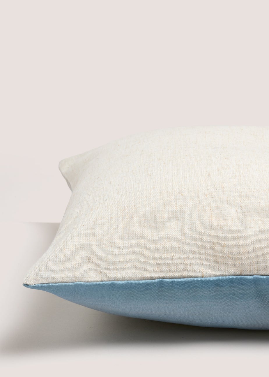 Blue Harbour Scene Cushion