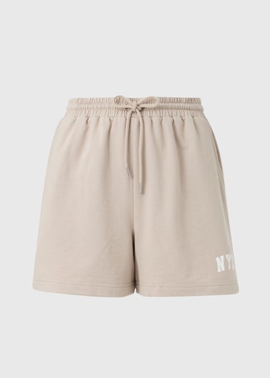 Beige Collegiate Shorts