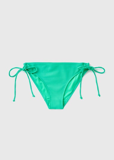 Green Tie Side Ribbed Briefs