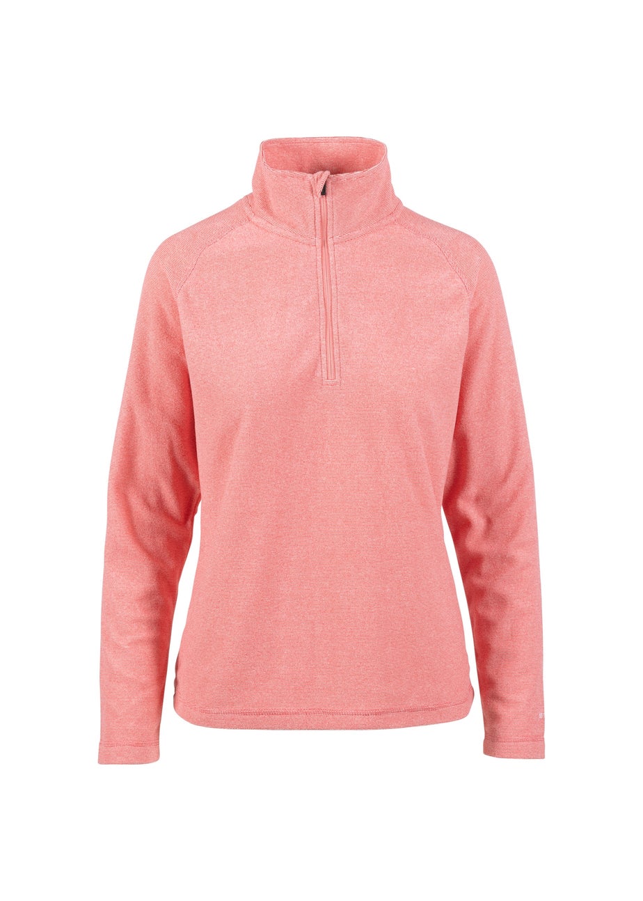 Trespass Pink Meadows Fleece Quarter Zip