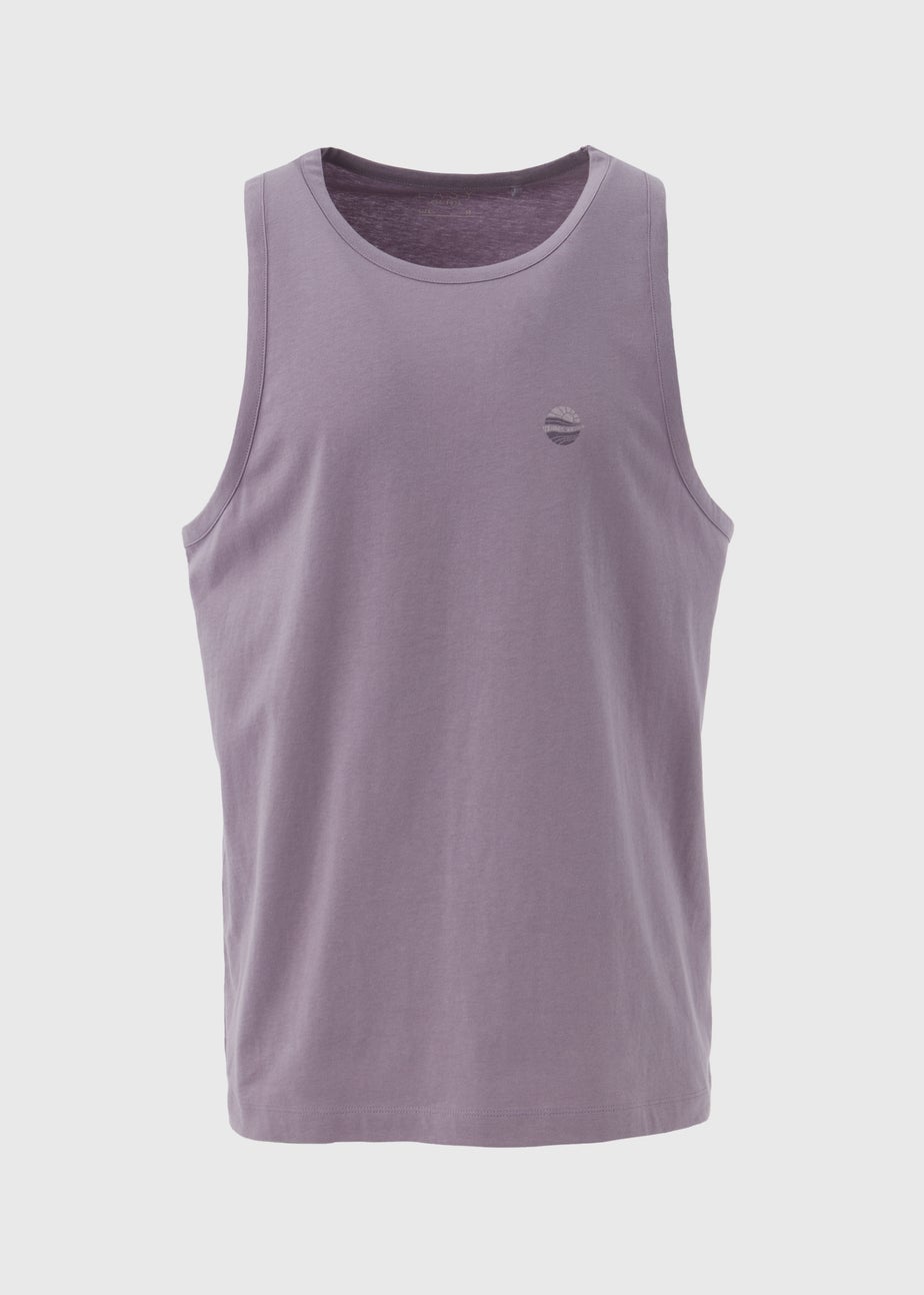 Lilac Jersey Ringer Vest