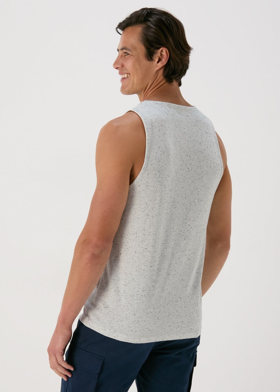 No Regrets Grey Skull Vest