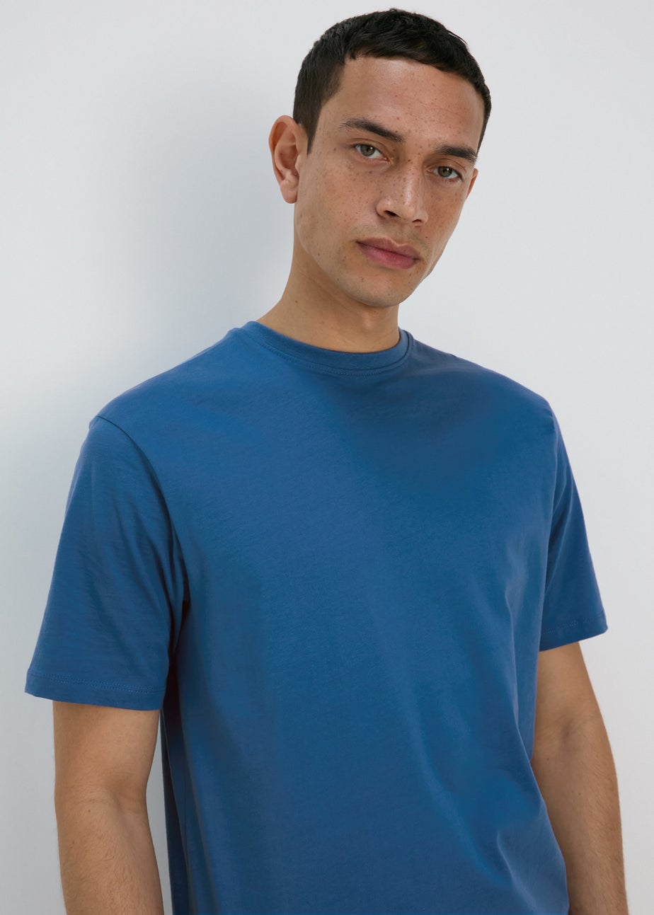 Bright Blue Crew Neck T-Shirt