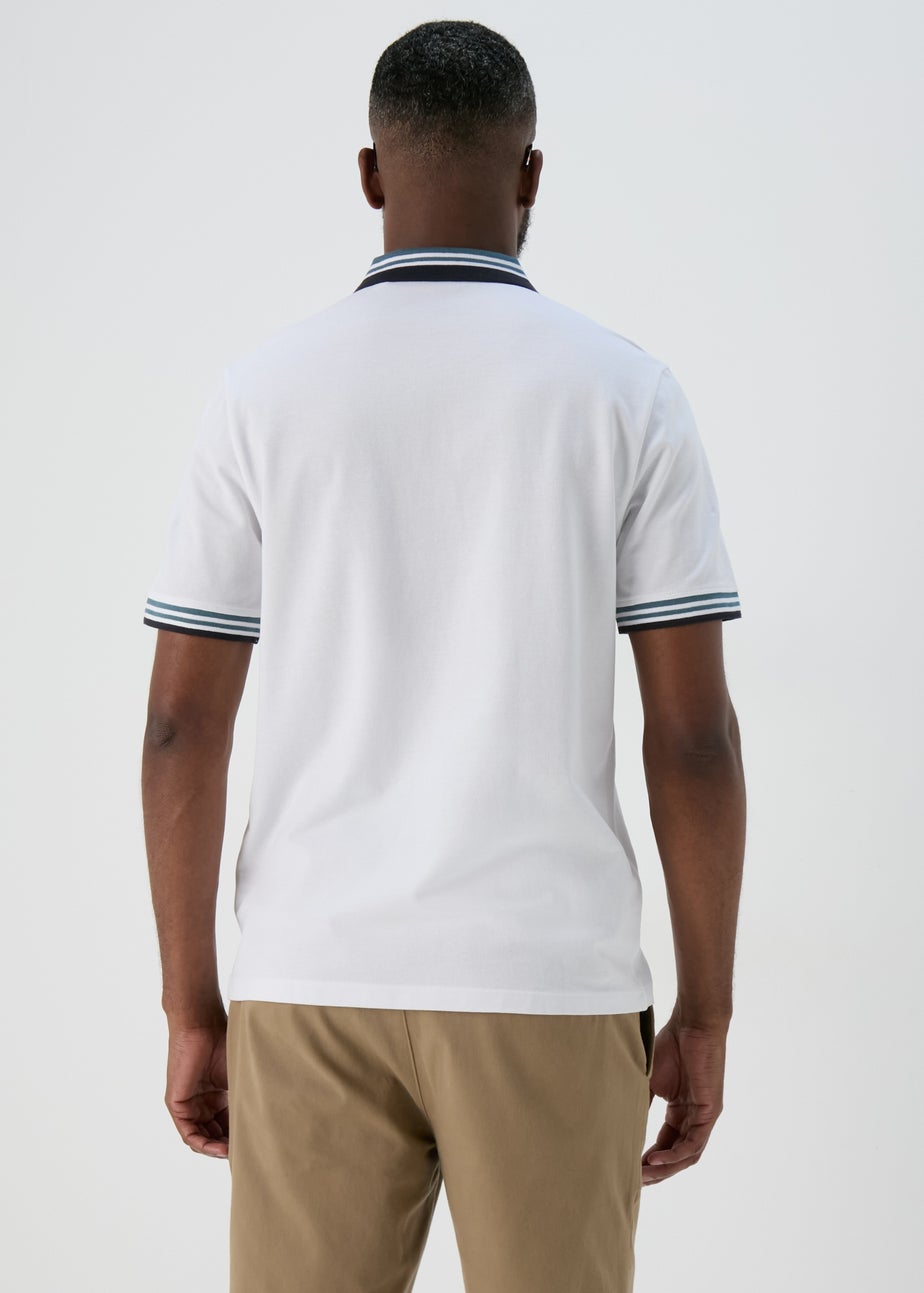 White Tipped Polo Shirt